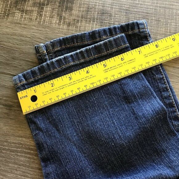 Cache Denim Womens Capri High Rise Rhinestone Denim Medium Wash Jeans 6 - Picture 11 of 12